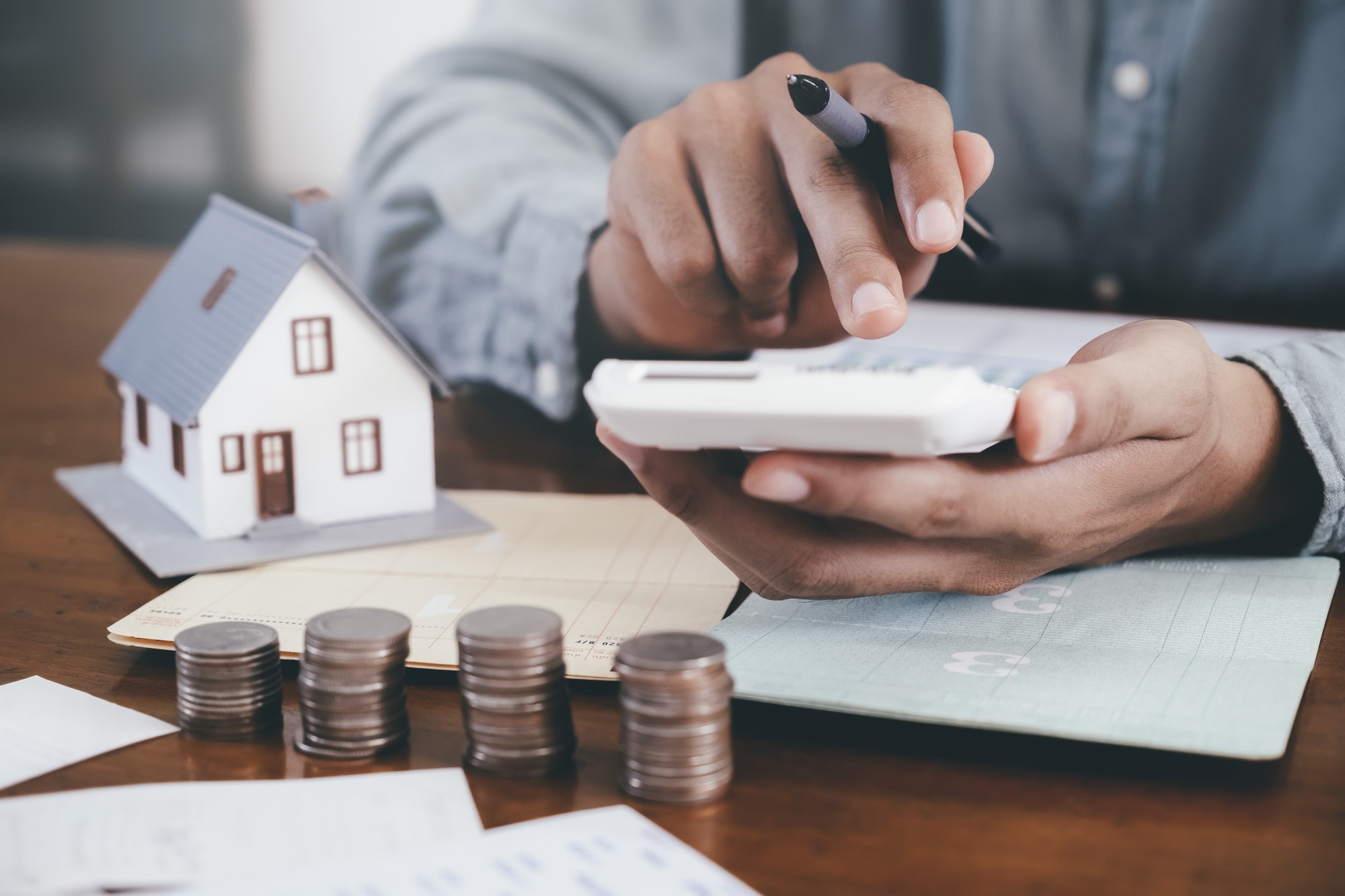 property investment and mortgage financial concept